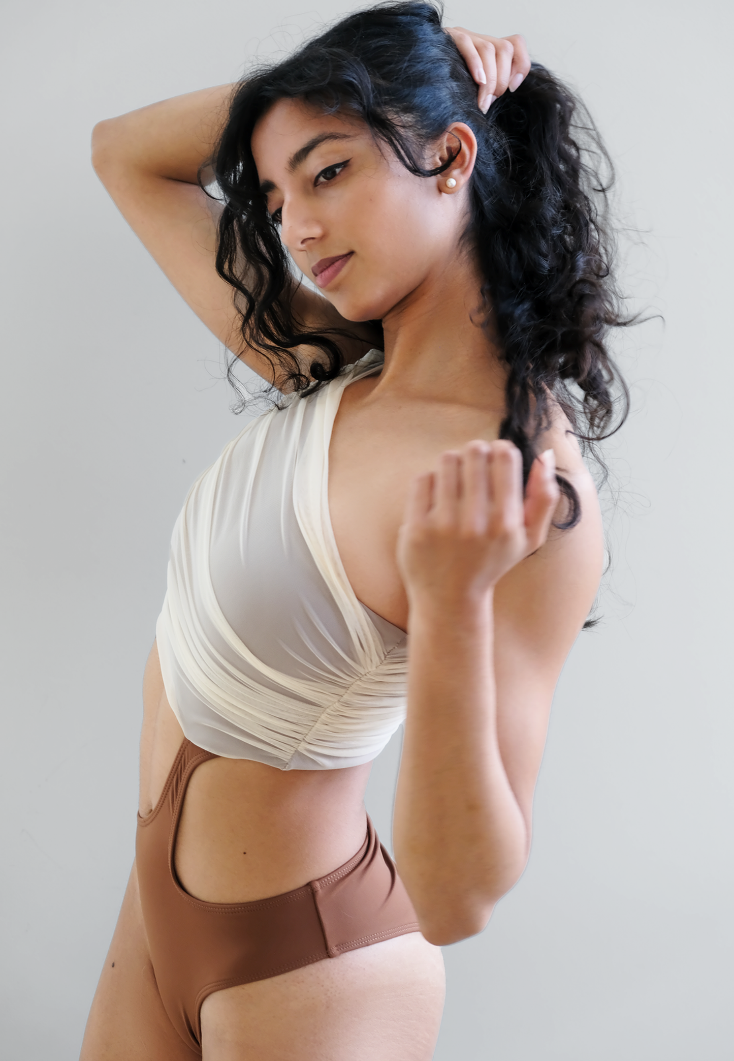 Selene Pole Bodysuit Cocoa