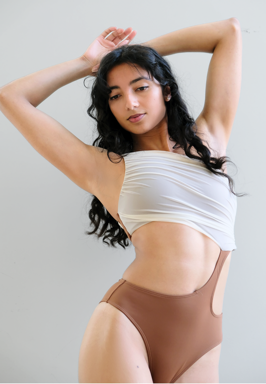 Selene Pole Bodysuit Cocoa
