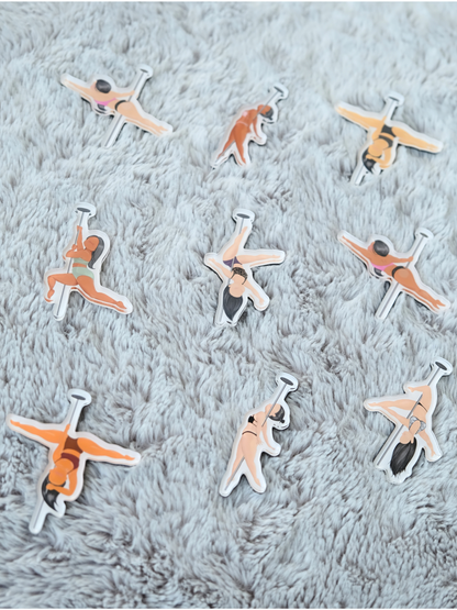 Mini Pole Dancer Magnets