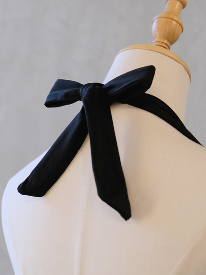 Yogini Bow-Tie Top Noir