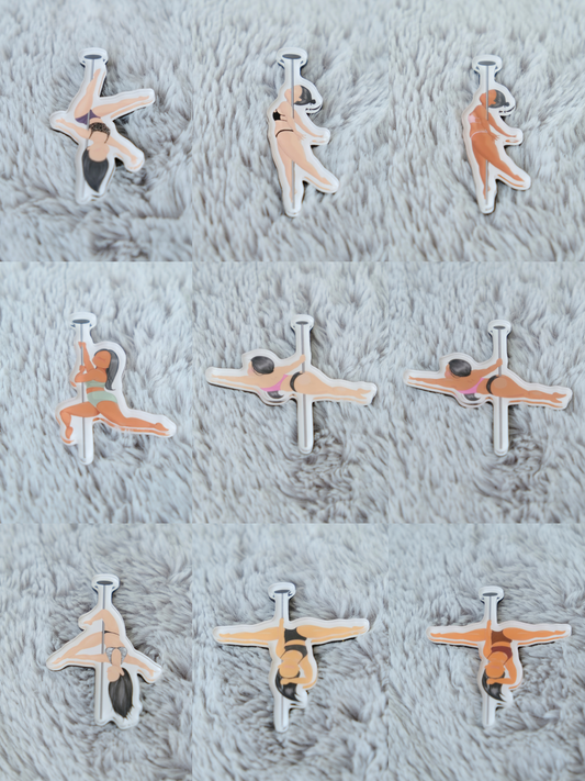 Mini Pole Dancer Magnets