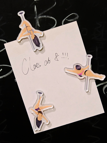 Mini Pole Dancer Magnets