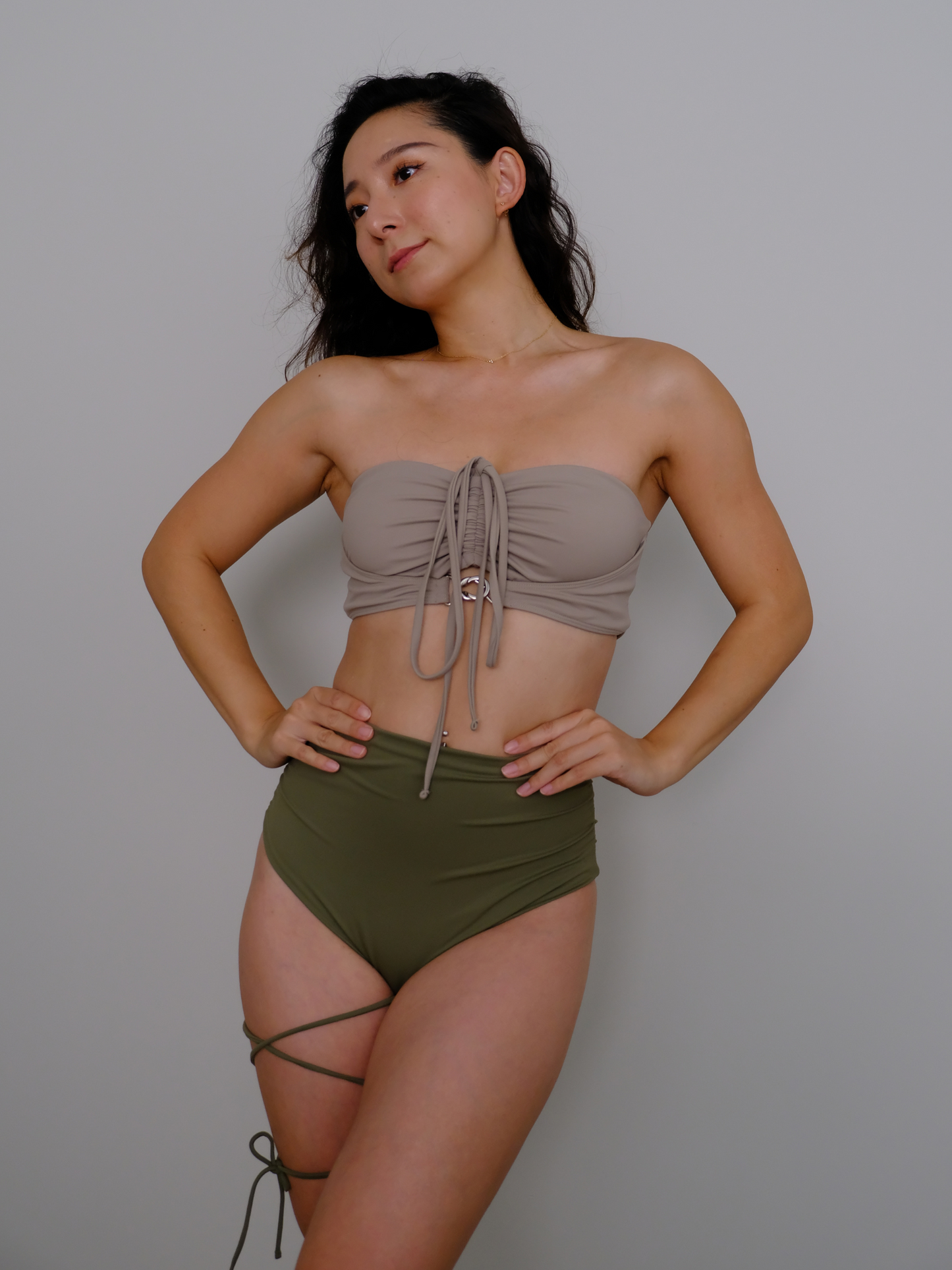 Unlimited Multiwear Strapped Bottom Olive Green