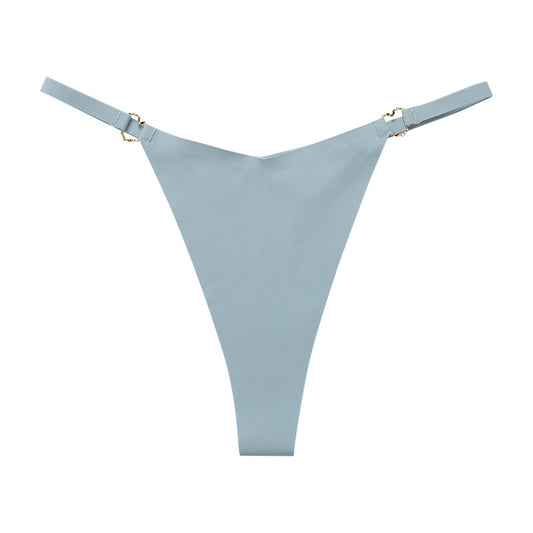 Lots of Love Undies - Tanga invisible de pierna alta - Azul