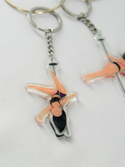 Pole Dancer Keychain-Inverted Baby